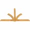 Ekena Millwork Redmond Rough Sawn Timber Gable Bracket, Western Red Cedar, 72"W x 45"H x 2"D x 4"F, 15/12 Pitch GBW072X45X0204RED00RWR - alternate 4